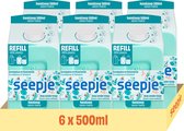 Seepje - Handzeep Refill Pak Eucalyptus met Rozemarijn - 6 x 500 ml - Voordeelverpakking