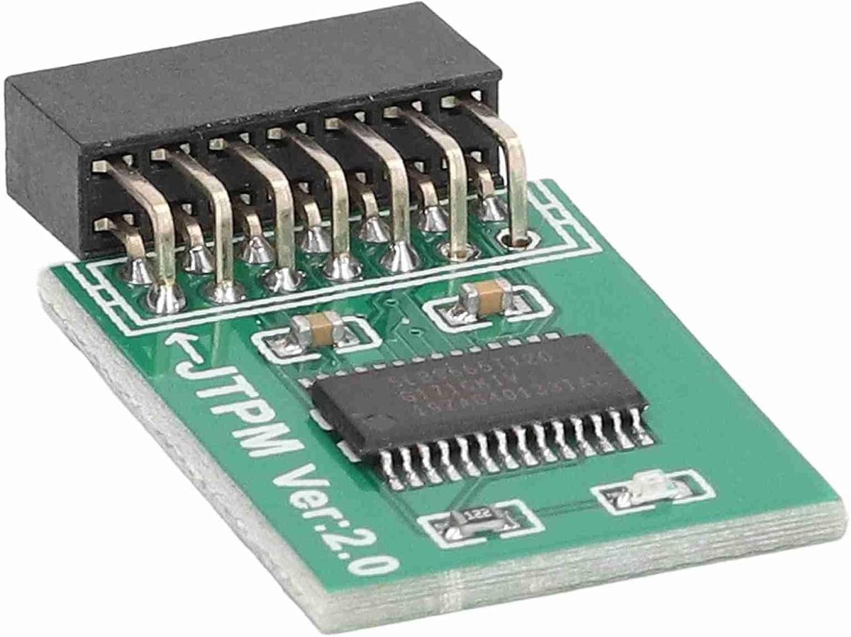 SnelShoppen - TPM 2.0 Module Sterke Encryptie Beveiliging voor PC Z590 B560 H510 Z490 Groene Veiligheid Module