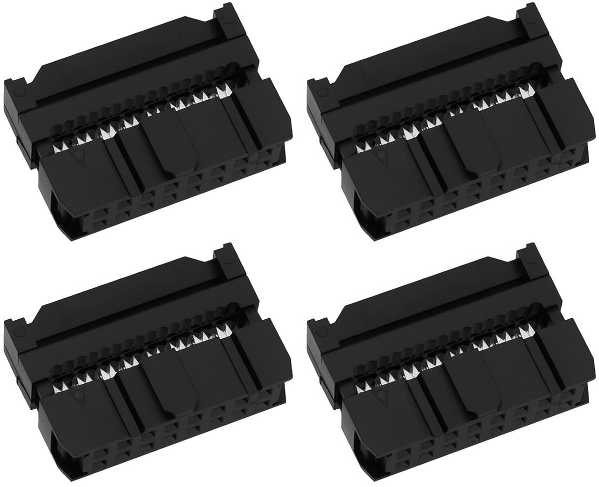 SnelShoppen - 50 Stuks 16Pin IDC Kabel Assemblage Plug Socket Connector 2.54mm Pitch Vrouwelijke IDC Stekker voor Elektronische Projecten en Geïntegre