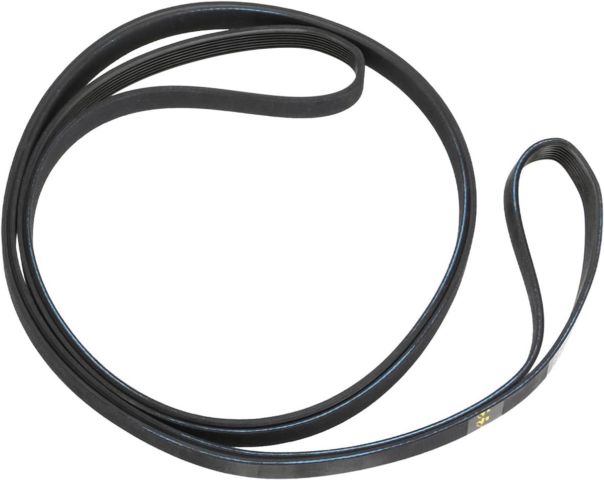 SnelShoppen - Tumble Droger Band Vervangingsriem 7PH2012 voor Logik LCD8W18 LCD7W18 - Rubber, 11.2mm Breed, 2010mm Omvang, Zwart, Voor Thuis en Hotel