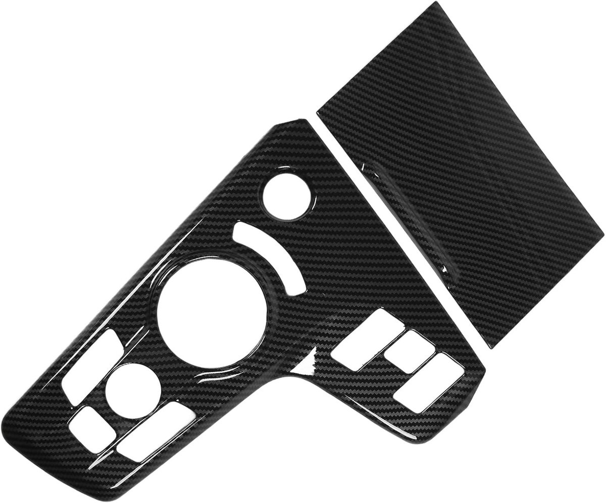 SnelShoppen - Carbon Patroon Versnellingspookpaneelafdekking voor Kia Sportage - Roestbestendige Bescherming, Hoogwaardig ABS Materiaal, Comfortabele
