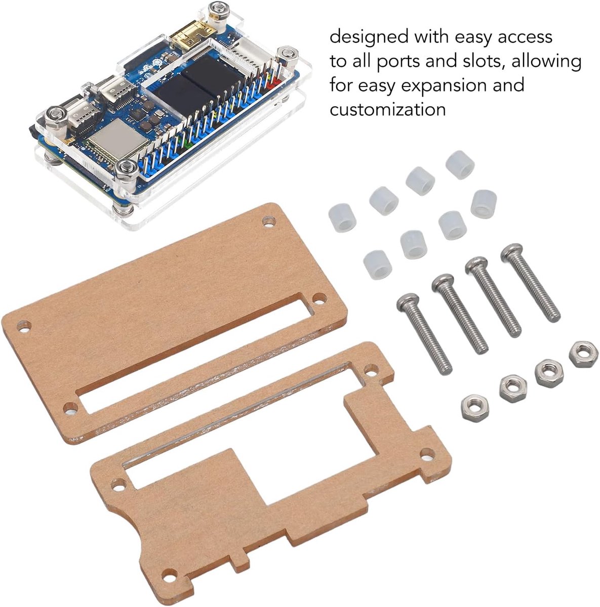 Hoesje voor Orange Pi Zero 2W - Acryl Beschermhoes - Stevig en Duurzaam - Perfect voor Ontwikkelbord - ShopVlot