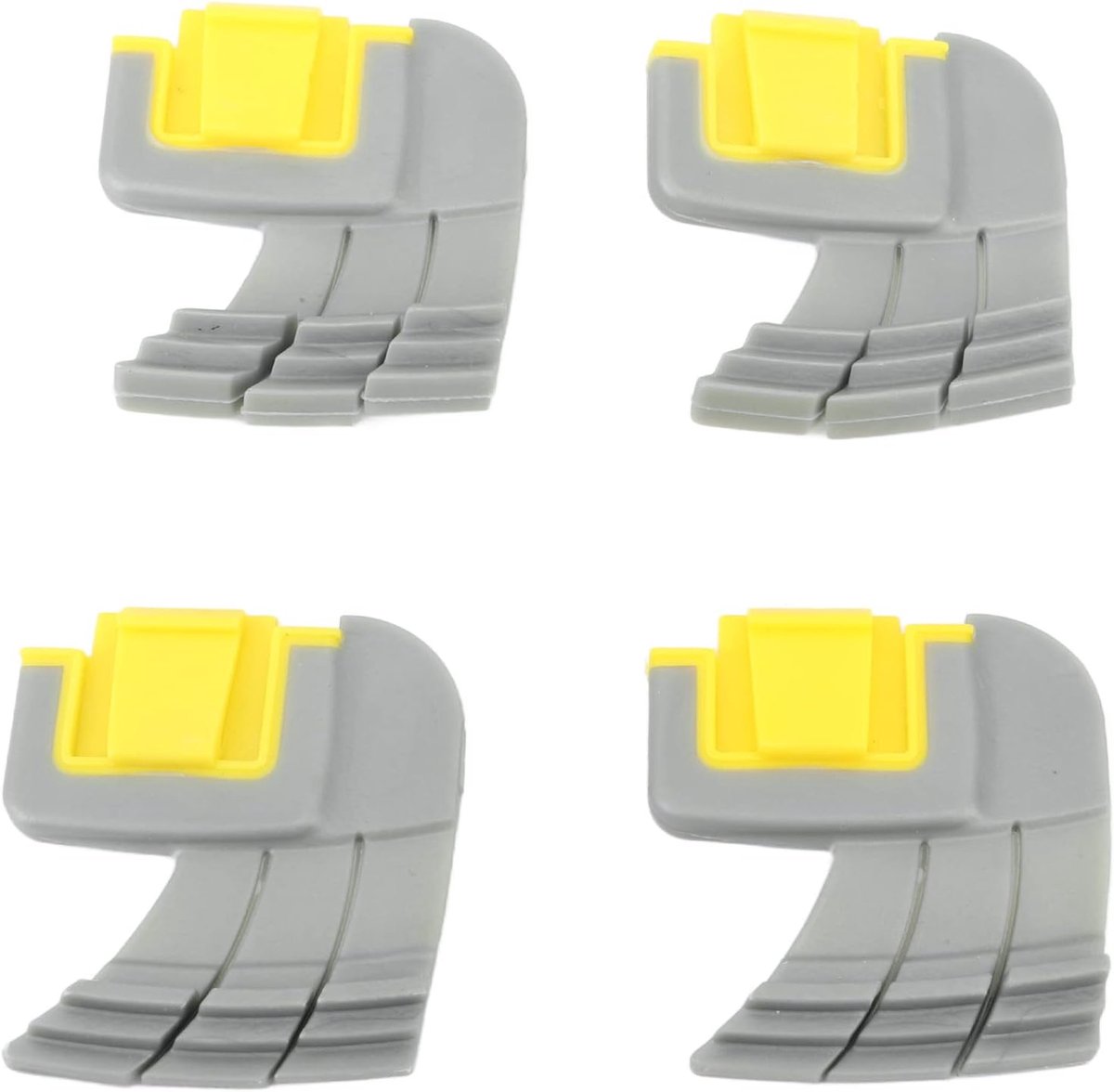SnelShoppen - 4 Stuks Cyclonische Schrobborstels voor Zwembadreiniger - Vervangende Onderdeel R0714400 voor MX6 MX8 Elite - Plastic en Rubber - Effect