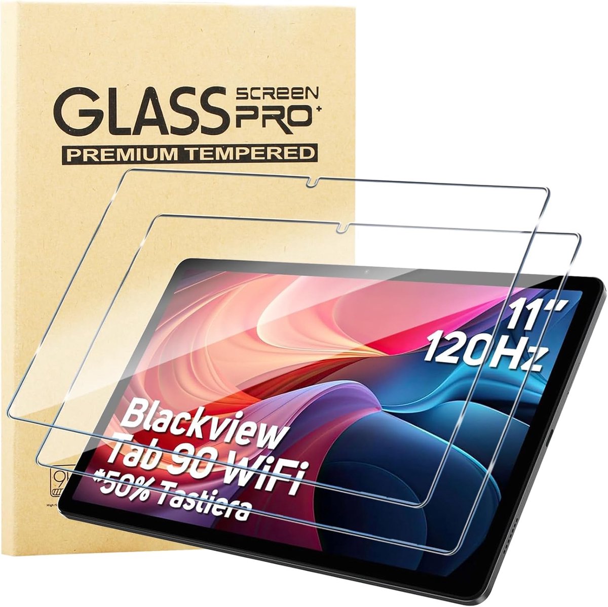 KUSINHOKA Tempered Glass for Blackview Tab 90 WiFi / Tab 90 / Tab 9 Pack Hardness 9H Screen Protector Film - ShopVlot