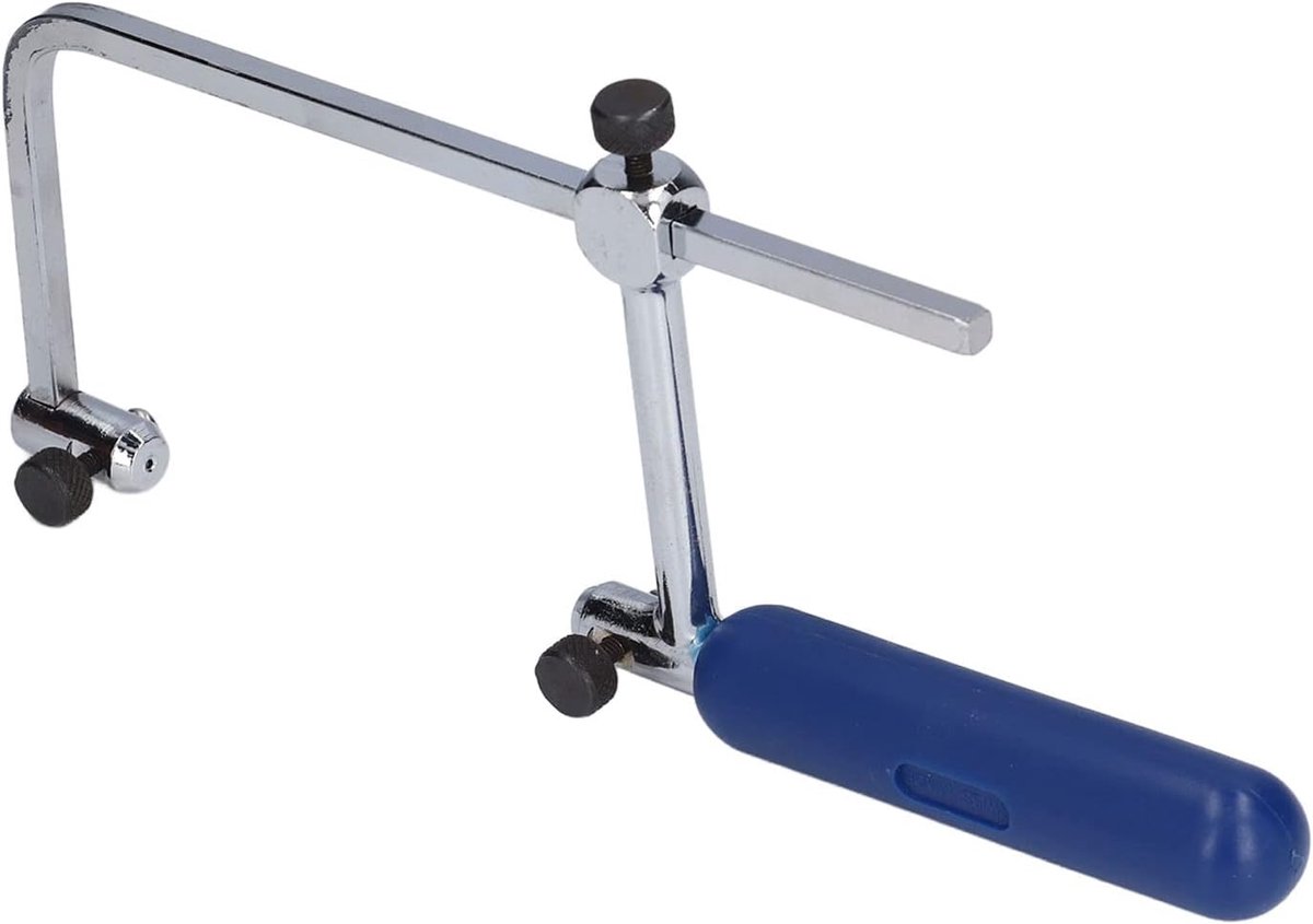 SnelShoppen - Aluminium Legering Zaagframe voor Houtbewerking, Metaalbewerking, Compact en Duurzaam met Kunststof Grip