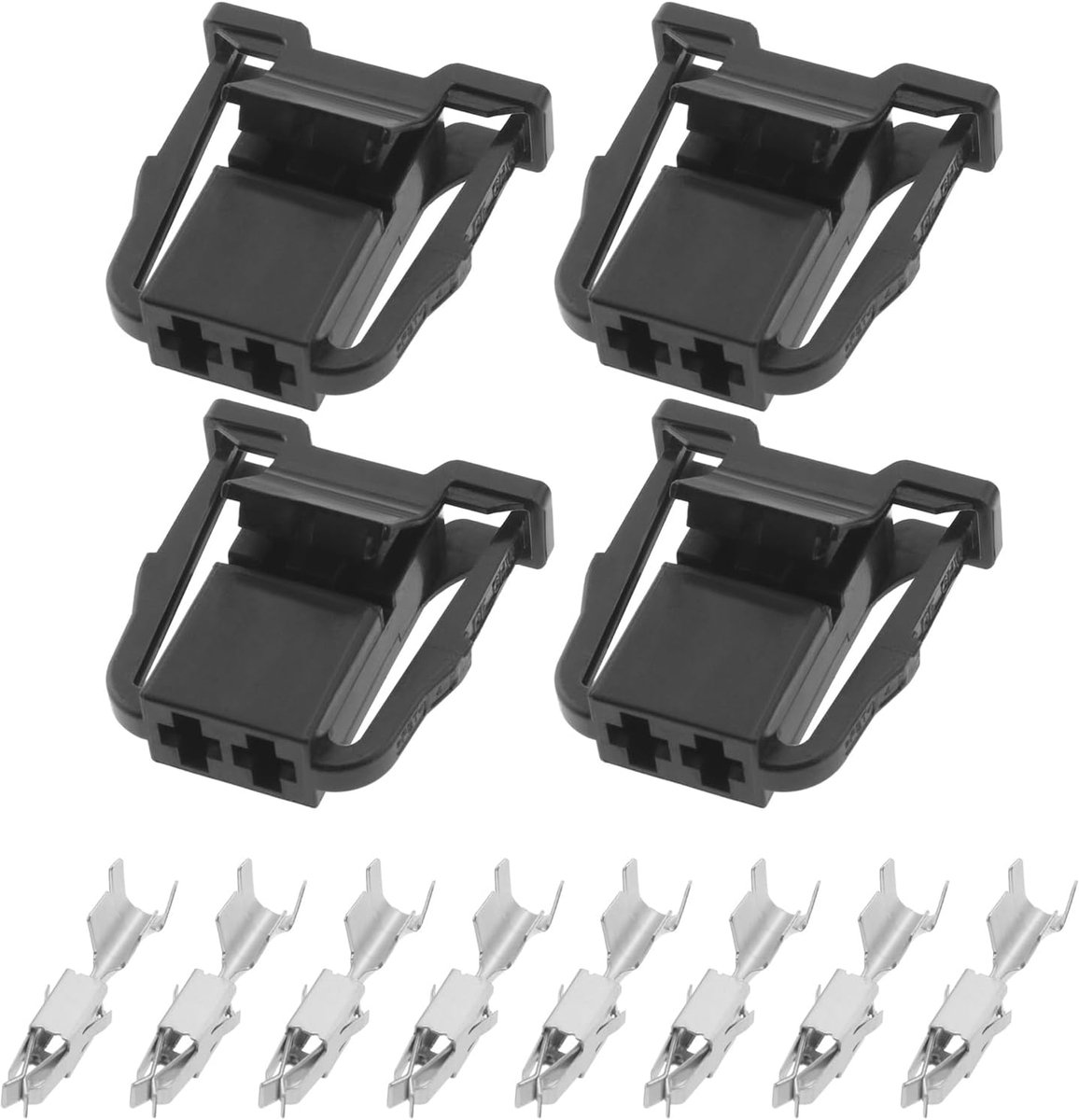 SnelShoppen - 4 Stuks 2-Pins Auto Draadboom Connector Waterproof Elektrische Stekker Plug Met Terminals Voor Auto Elektrische Apparaten