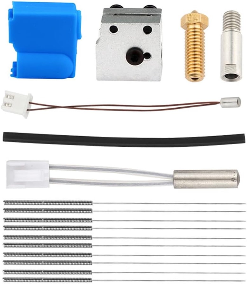 SnelShoppen - 3D Printer Kits 24V 64W Upgrade PT100 Volcano Elektrische Silicone Nozzle Thermistor Verwarmingsbuis Verwarmingsblok Extruder Hoofd voor
