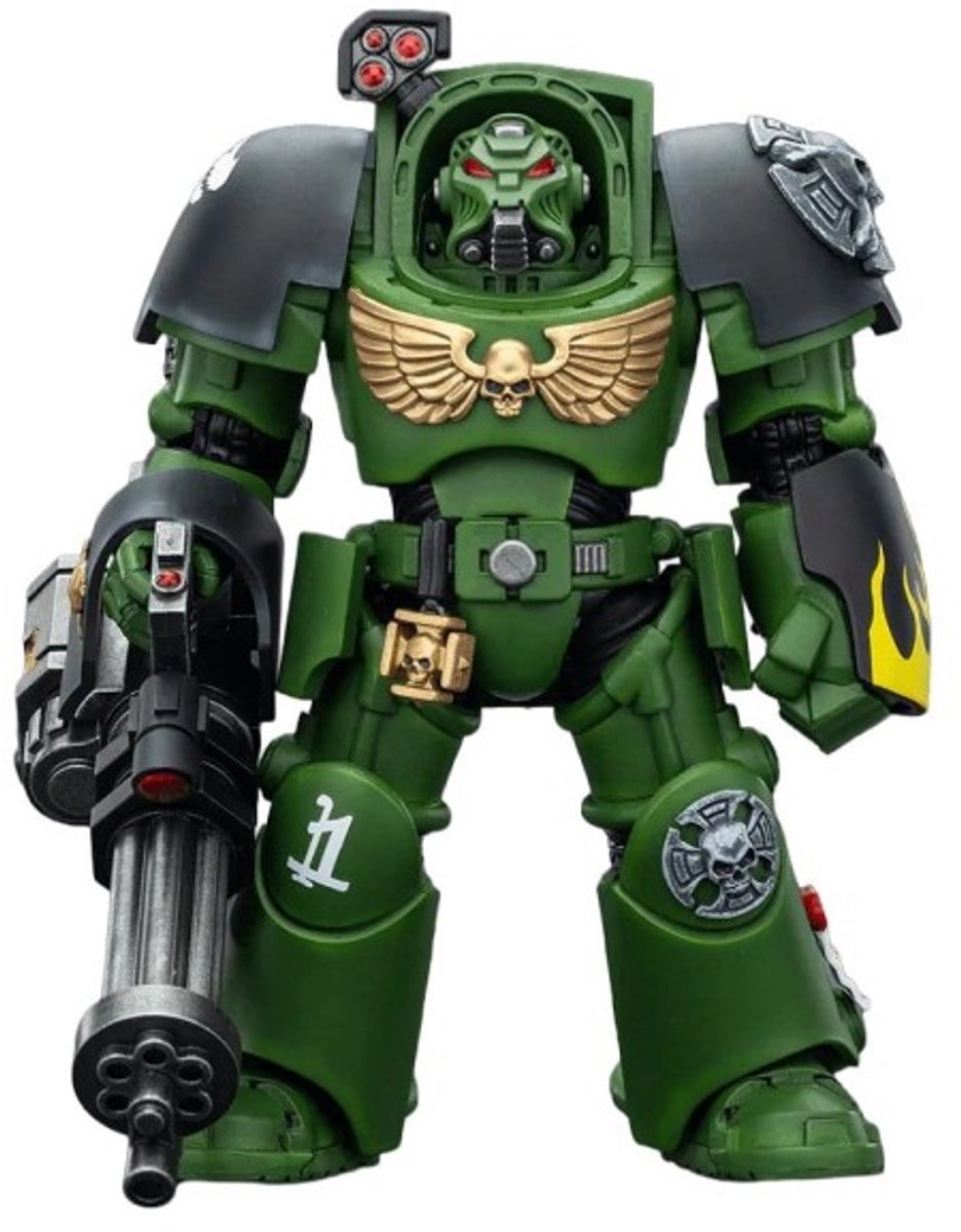 Warhammer 40,000 Action Figure Salamanders Terminator 3 with Power Fist and Assault Cannon 14 cm