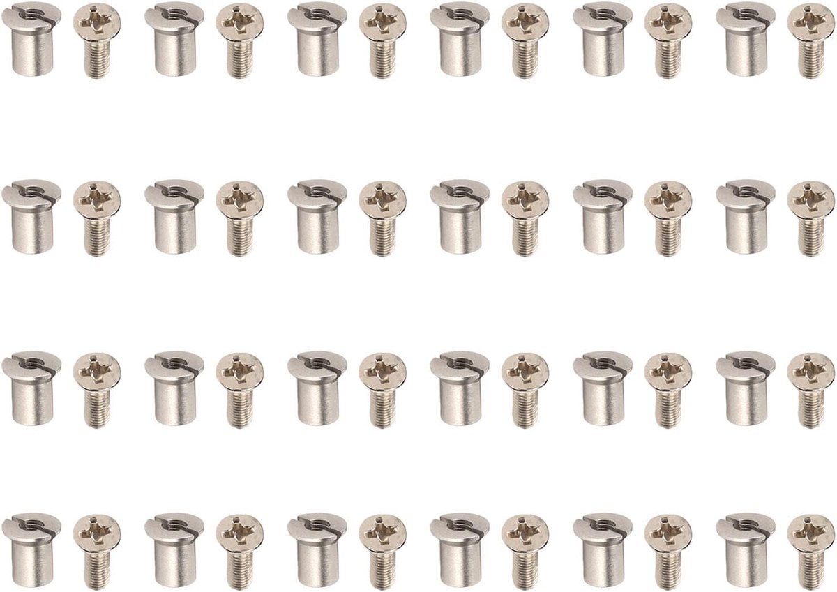 SnelShoppen - 24-delige NAB Hub Schroefset - Universele 10.5 X 1/4 NAB Hub Montage Schroeven voor Tape Recorders - Perfecte Pasvorm - Voor RMGI - Incl