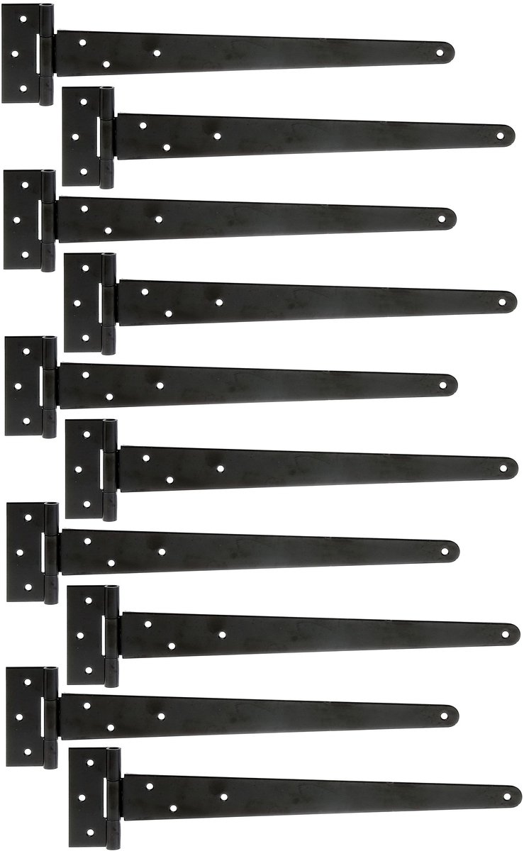 Alberts 829940 kruisscharnier | zwarte dompellak | band 397 x 46 mm | scharnier 90 x 40 mm | Set van 10