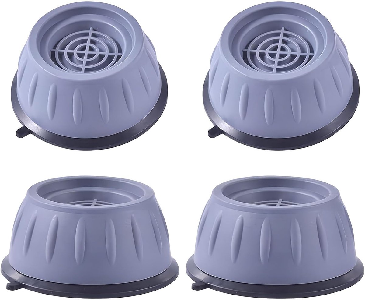 Anti-vibratie voeten voor wasmachine - universele rubberen voetjes - vloerbescherming - verlengt levensduur - ShopVlot