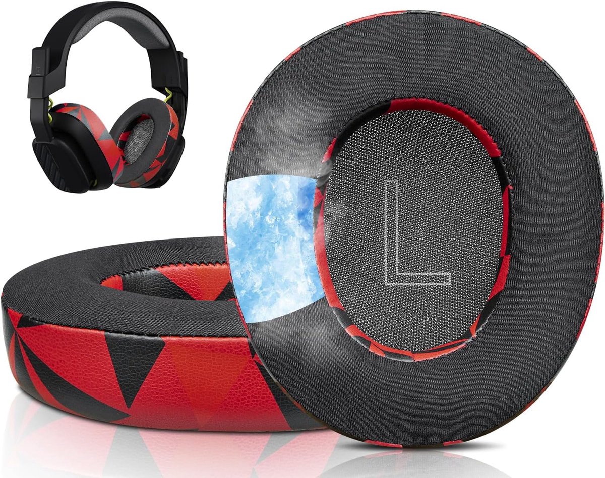 SnelShoppen - Cooling-Gel Vervangende Oorkussens voor A10 Gen 2 Bedrade Headset, Ademend IJszijde Stof, Geluiddempende Foam Kussens, Comfortabel en Ko