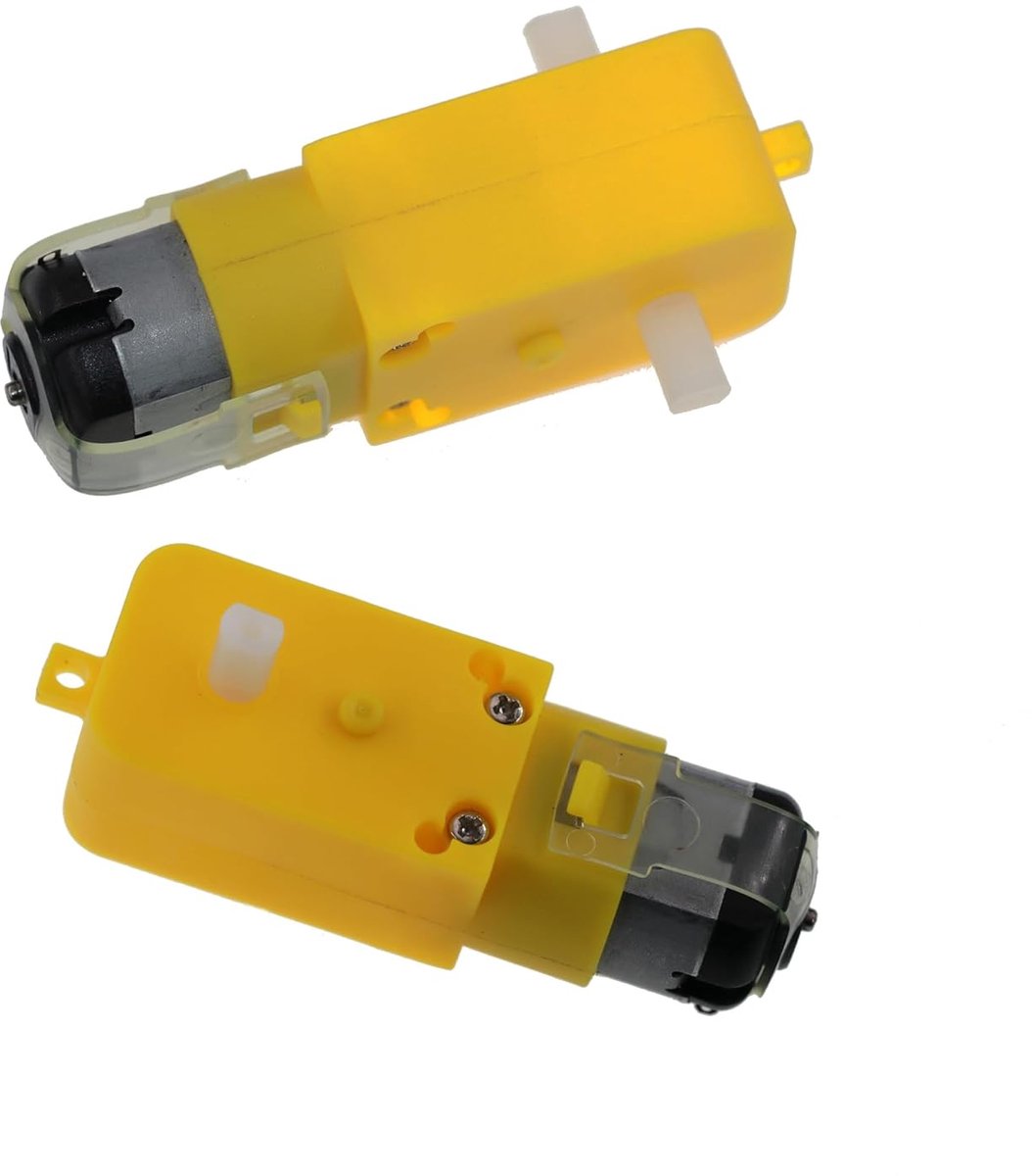 SnelShoppen - 4 Stuks TT DC Elektrische Transmissiemotor 3V-6V Dubbelas Voor All-Wheel Drive Speelgoedauto's/Robots/Vliegtuigen