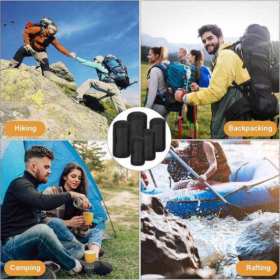 Compressiezakken voor Backpacking - Waterdichte Opbergzakken voor Slaapzakken - Ruimtebesparende Oplossingen voor Wandelen en Kamperen - 5L/10L/15L/20L/35L — afbeelding 5