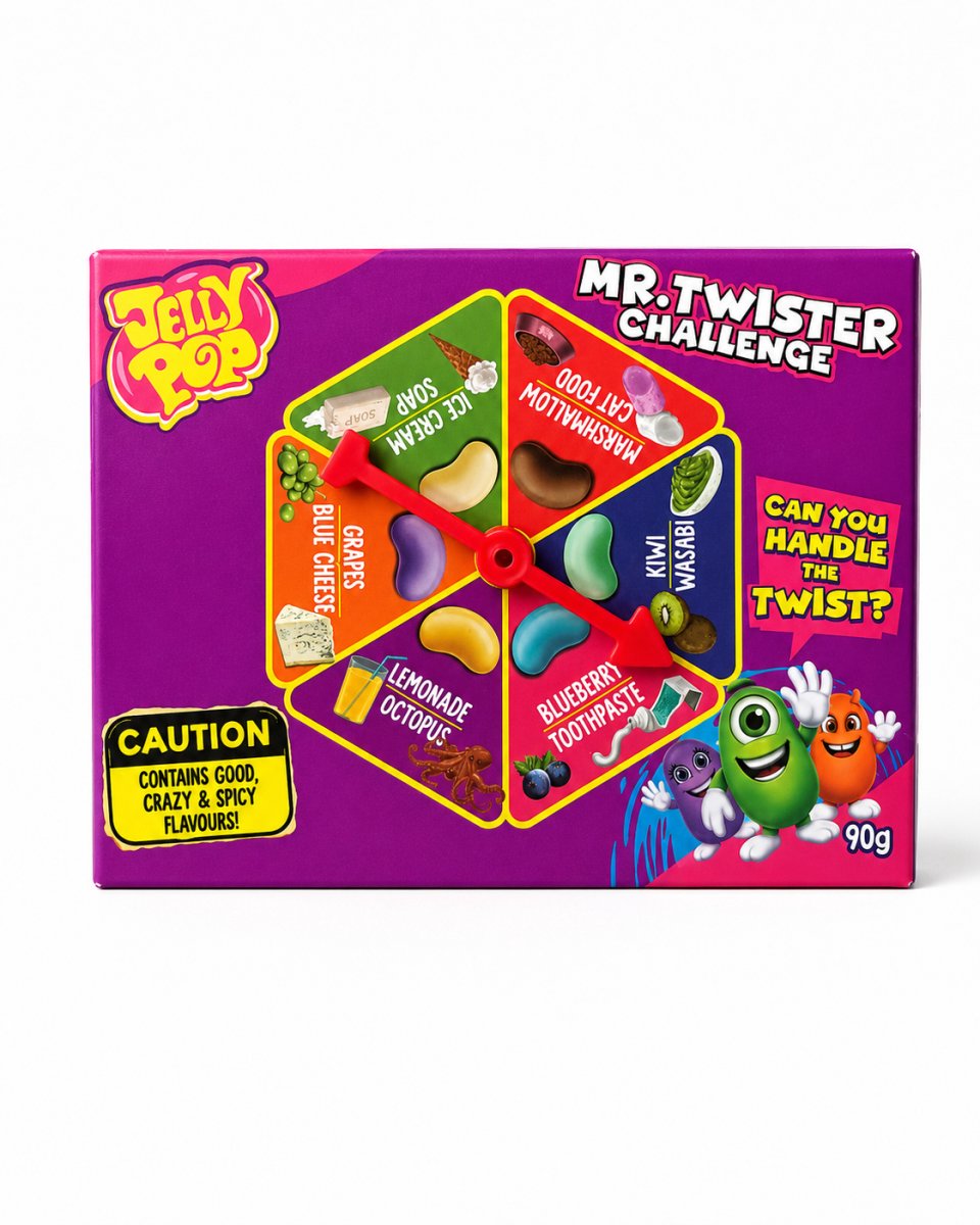 JellyPop Mr. Twister Challenge - Jelly Beans Snoepspel - 90 g