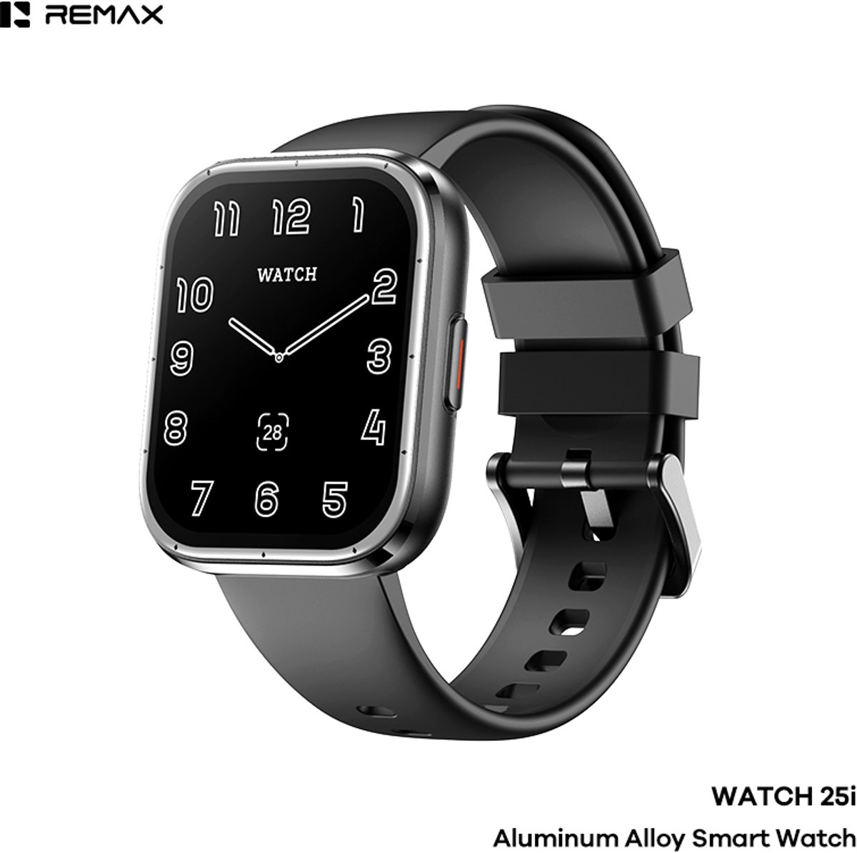 Remax WATCH25i - Smartwatch - Aluminium behuizing - Zwart