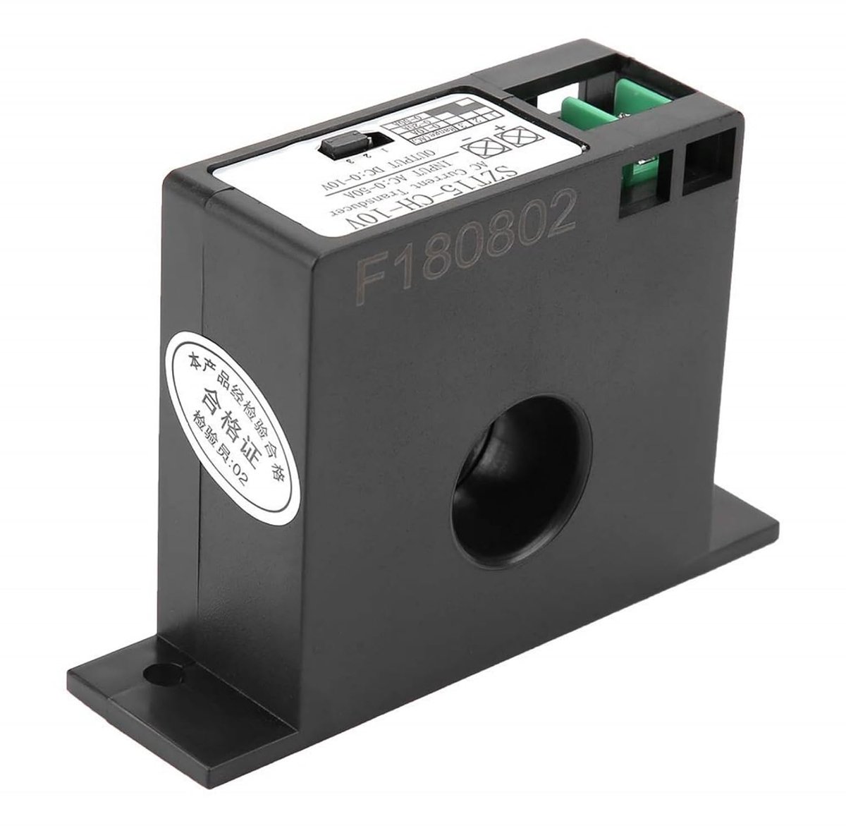 SnelShoppen - Mutual Transformator AC 0-50A naar DC 0-10V Stroomtransmitter Overbelastbeveiliging AC Transducer Spanning Signaal Converter Elektrische