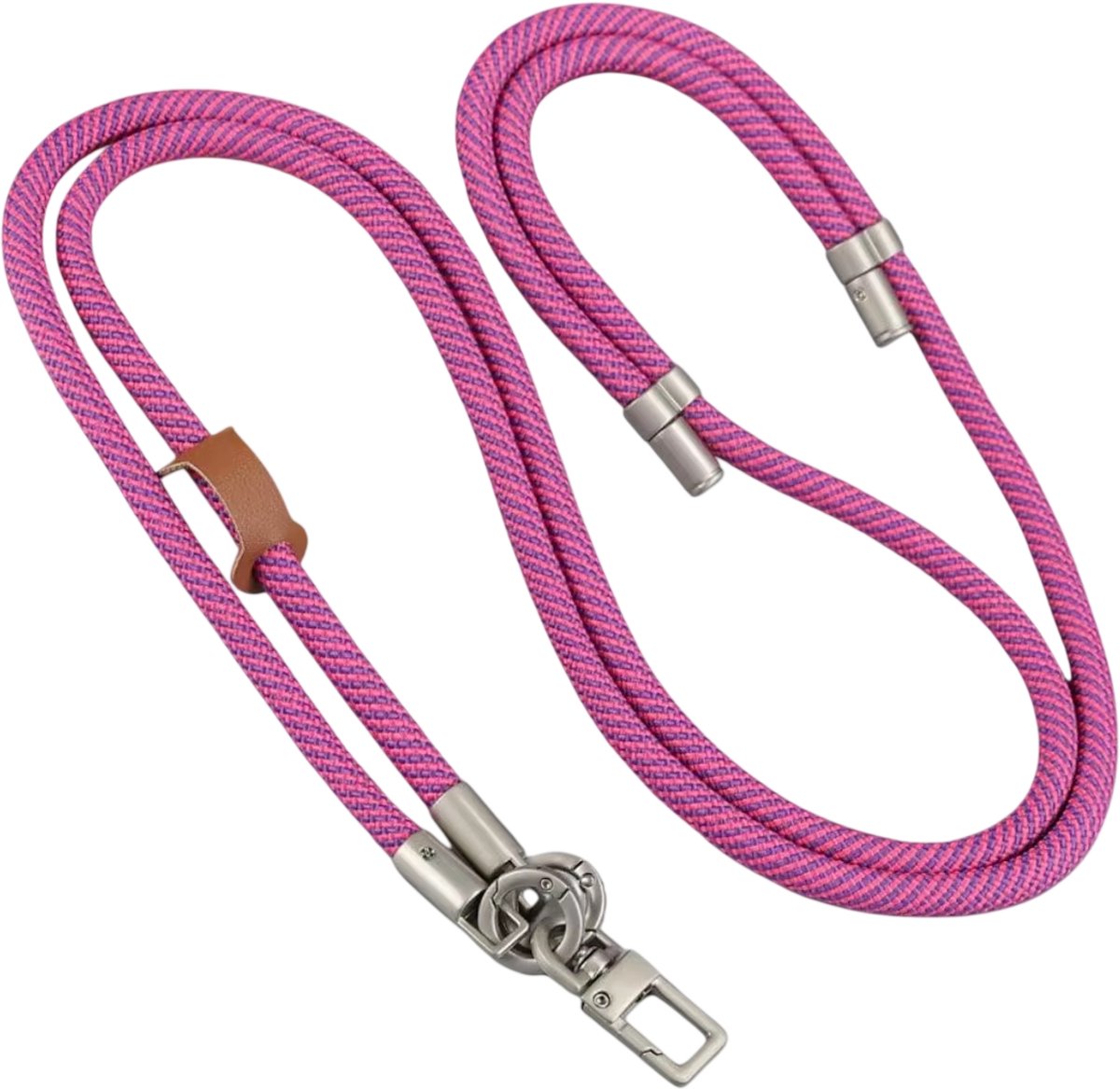 Multifunctionele Telefoonkoord Crossbody Riem – Verstelbare Nekriem voor Mobiele Telefoon, Smartphone Schouderband, Telefoonhouder Koord, ID-Koord en Reisaccessoire - Roze