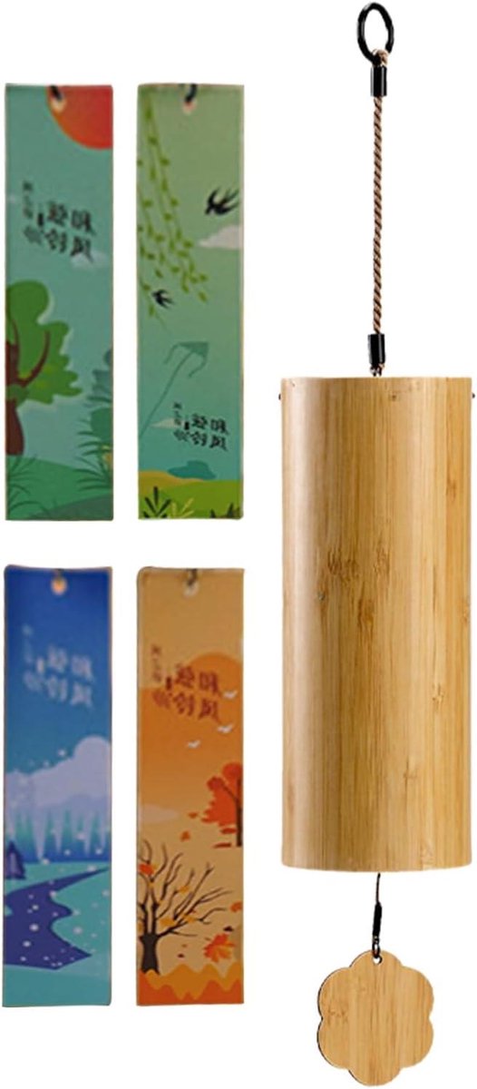 Winkeliersbel Deur - Deurklokje Hout - Aankondiging Klant - Handgemaakt Muzikaal - 36.3 cm - Niet gespecificeerd
