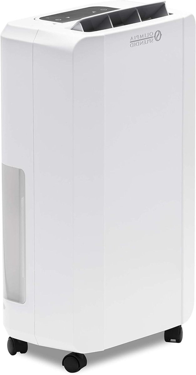 Luchtontvochtiger - Vochtvreter - Binnenklimaat Verbeteren - Compact Plat Design - 14 Liter Dag - Wit