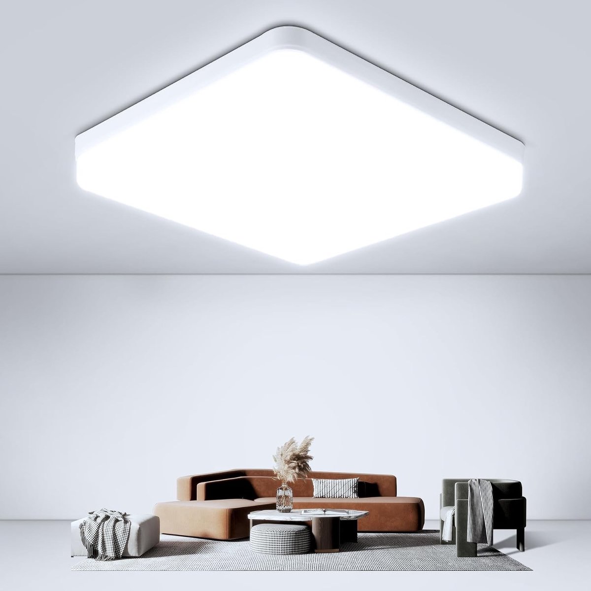 LED Plafondlamp - Koud Wit - 30 cm - Moderne Paneellamp met Hoge Helderheid - Voor Slaapkamer, Badkamer en Kantoor