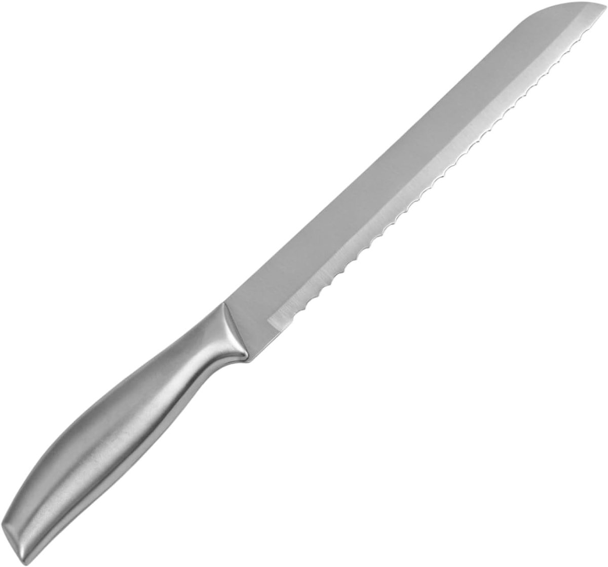 Broodmes - Zilver - 30 CM - Roestvrij Staal met Gekarteld Lemmet - Voor Brood, Bagels en Gebak