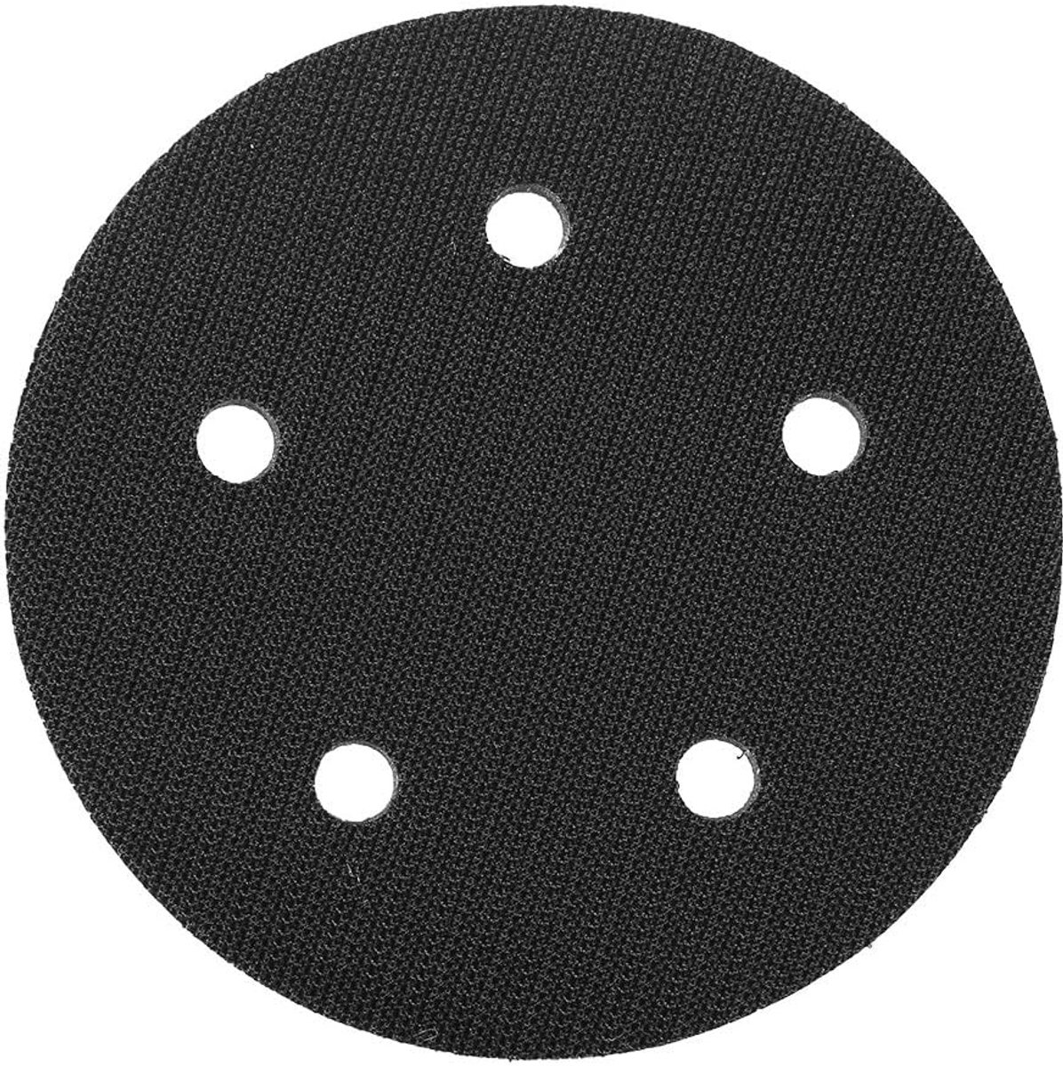 SnelShoppen - Soft spons buffer pad 125mm diameter met 5 gaten - Antivibratie en geluidsreductie voor schuurblokken - Ideaal voor polijsten en schuren