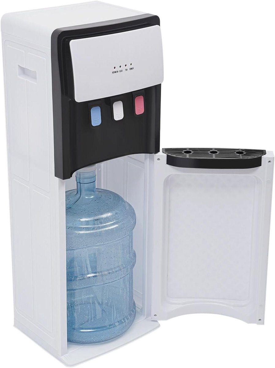 Waterdispenser - Drankkoeler - Direct Water Tappen - Vulling van onderen - 31x30x93 cm - Wit