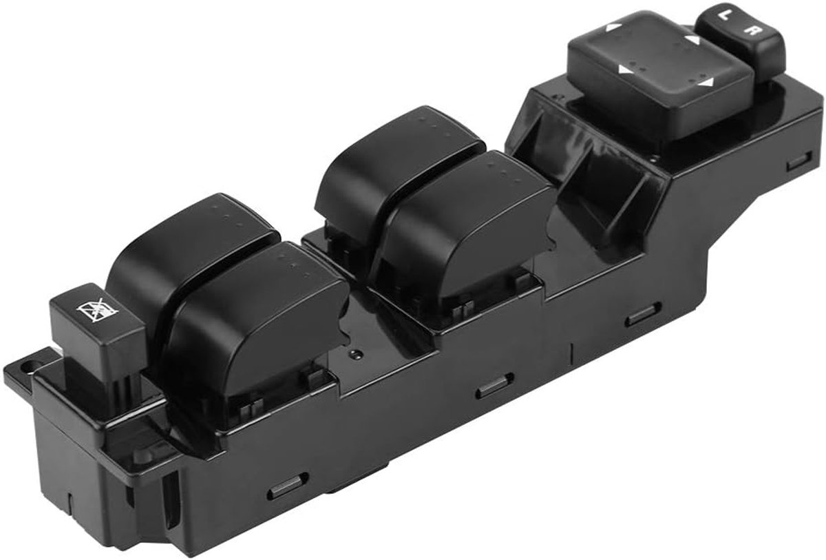 SnelShoppen - Auto Raam Schakelaar Master Schakelaar Elektrisch ABS Kunststof Zwart GP9A66350 Vervangingsonderdeel voor Speed6 2006-2008