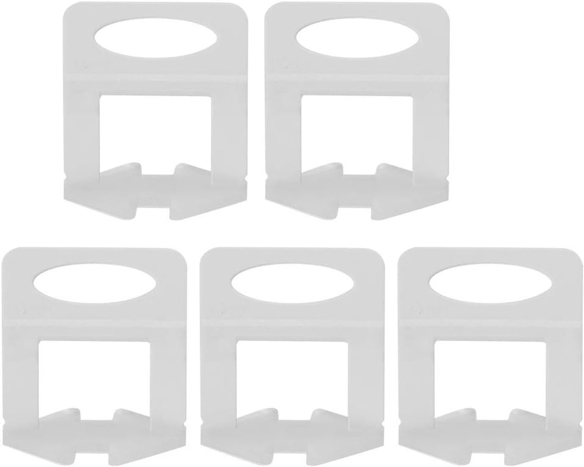 SnelShoppen - 100 stuks Tegel Niveau Clip, 0.5mm Tegel Niveauer Basis Clips, Leveling Systeem voor Tegels en Vloeren, Spacers voor Muren en Vloeren