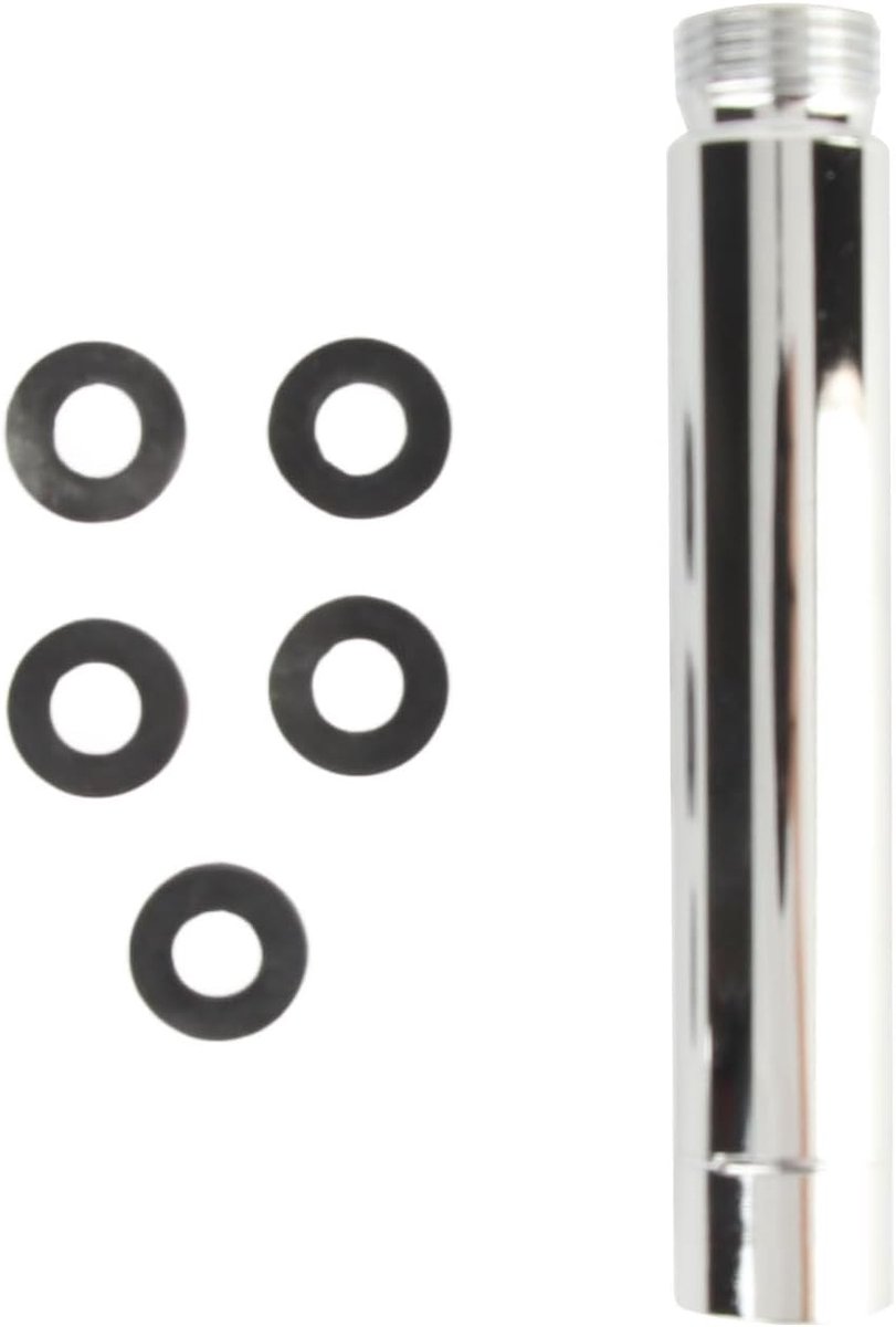 SnelShoppen - Douchekop Verlengarm, Douchearm Verlenging, Douchekop Extensie, Ronde RVS Doucheverlengbuis Badkamer Accessoire, Chroom