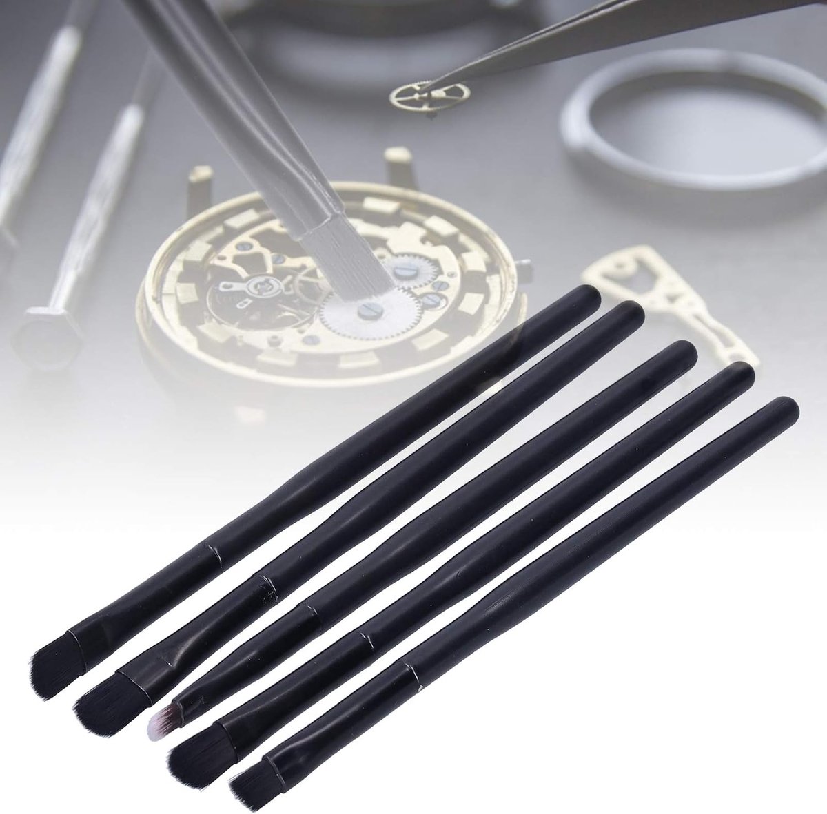 SnelShoppen - Watch Brushed Cleaning Kit - Horloge Schoonmaakset, Borstelset voor Horlogebewegingen en Kleine Onderdelen, Zachte Borstelset voor Horlo