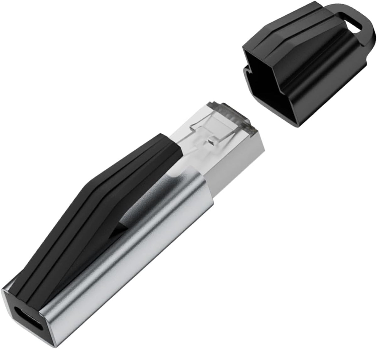 SnelShoppen - 1000Mbps USB C naar RJ45 Netwerkadapter, Draagbare USB Type C naar RJ45 Stekker, Ethernet Aansluiting, Netwerkkaarten, Poortconverter, A