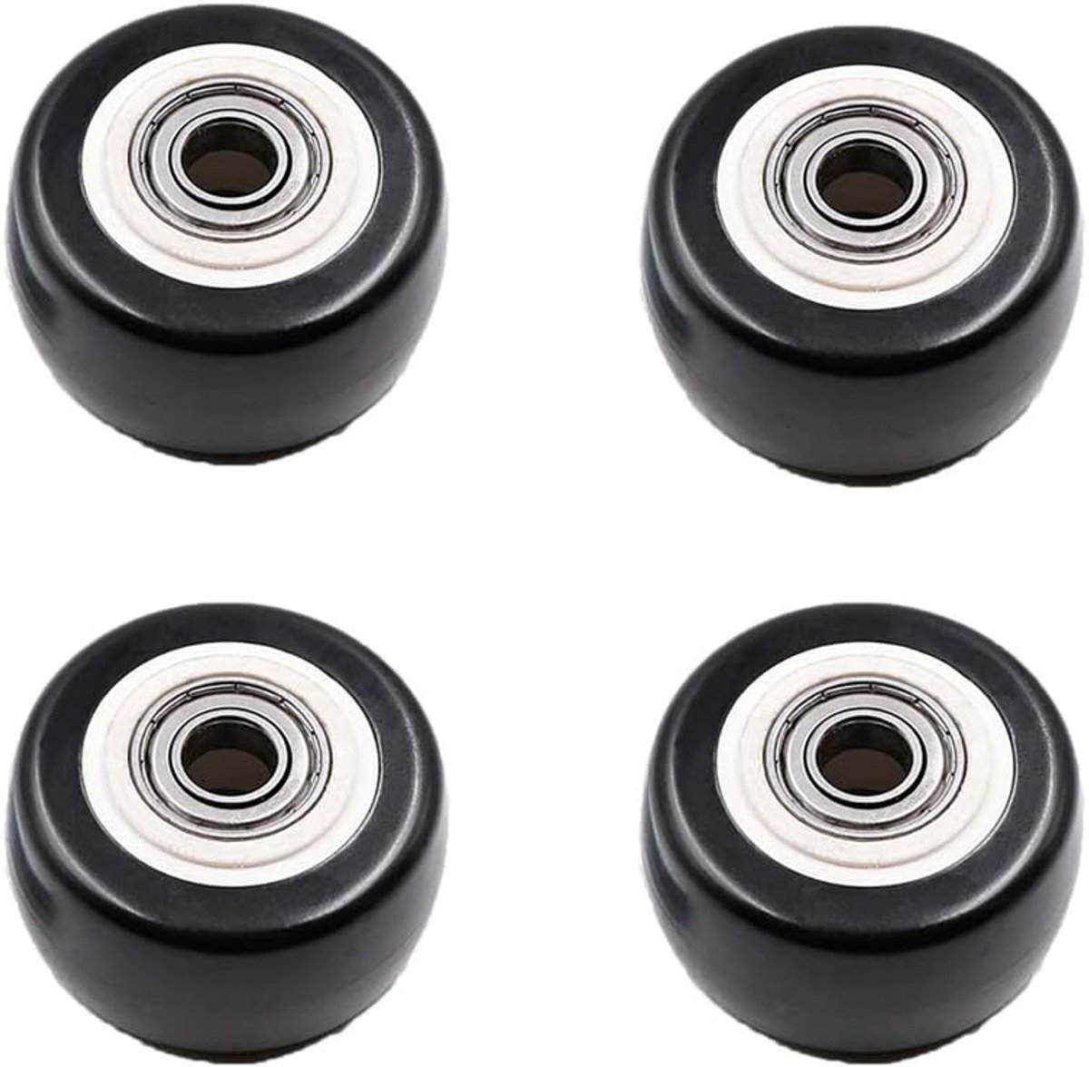 SnelShoppen - Zwenkwielen 40kg - Rubber Caster Wielen - Stil en Duurzaam - Meubelrollen - 360 Graden Draaibaar - Flexibele Verplaatsing