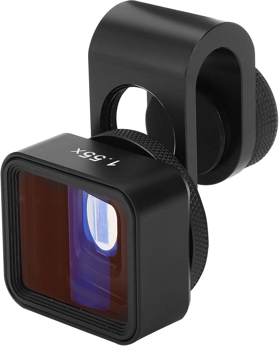 SnelShoppen - Mobiele Anamorfische Lens 1.55x Distortie Widescreen Filmmaken met Aluminium + Optisch Glas voor Telefoons/iOS iPad