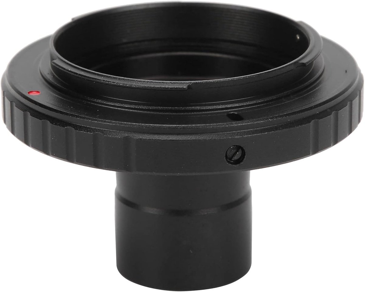 SnelShoppen - Adapterring voor Microscoop, 23.2 mm Microscoop T-mount Verlengbuis T2 Adapterring voor F-camera Bevestiging, Aluminium Legering, Duurza