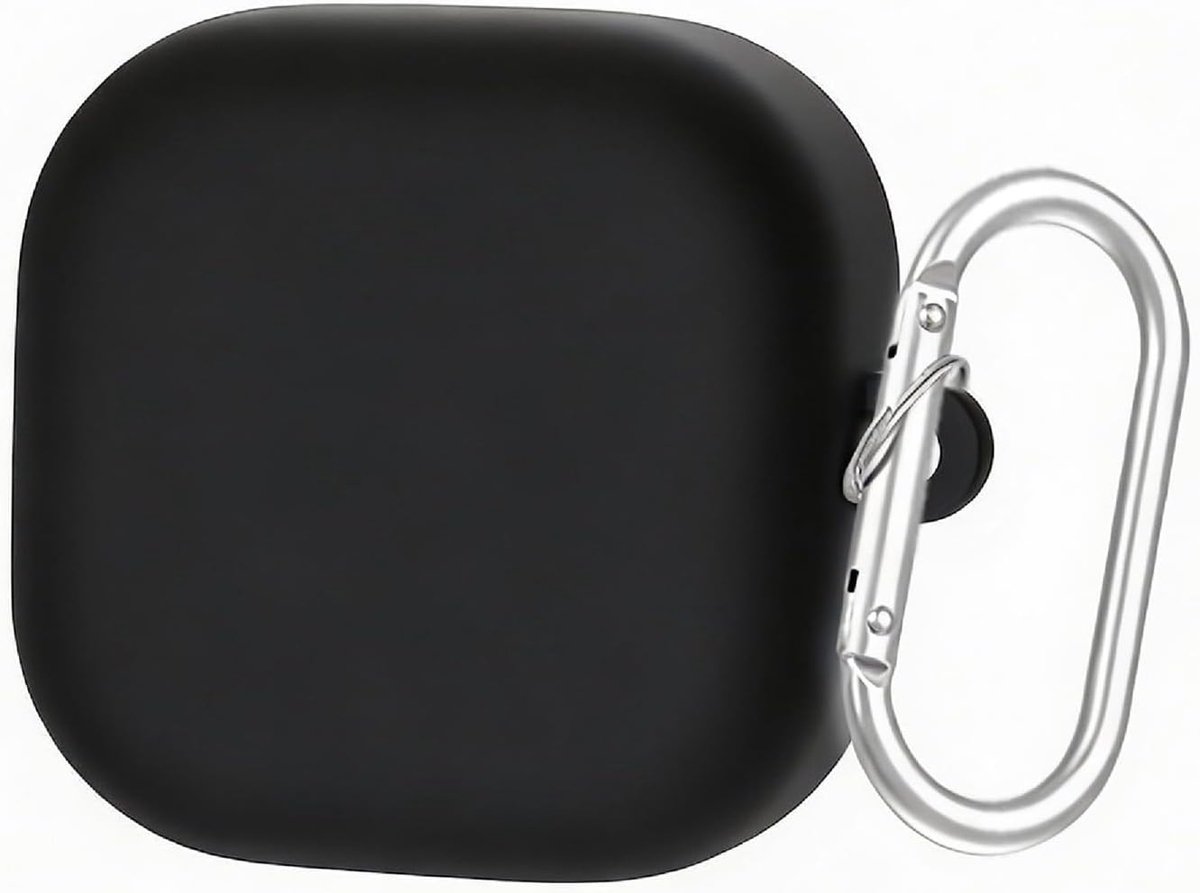 SnelShoppen - Ultra Dunne Silicone Hoes voor Samsung Galaxy Buds 4/4 Pro - Zwart - Anti-vallend en Vingerafdrukbestendig - Slank en Lichtgewicht