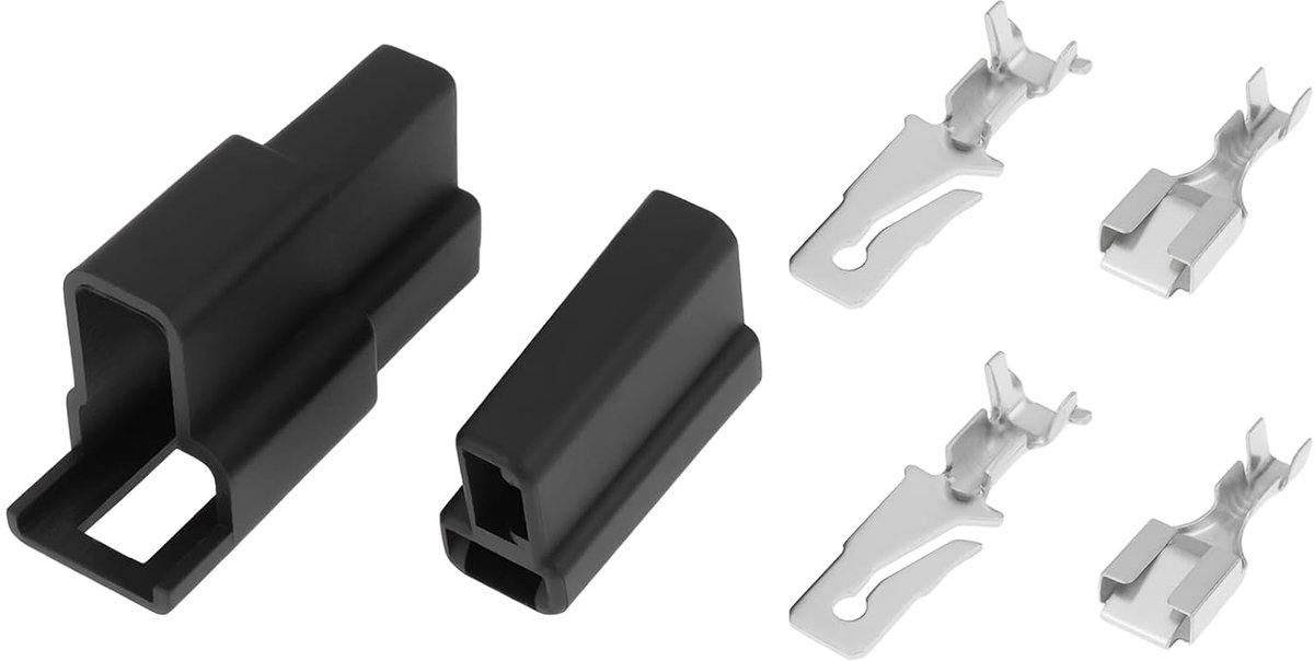 SnelShoppen - 2 Stuks Elektrische Connector Kabelboom Plug Kit Mannelijke Vrouwelijke met Terminals T28586 voor Landbouwmachines en Voertuigen