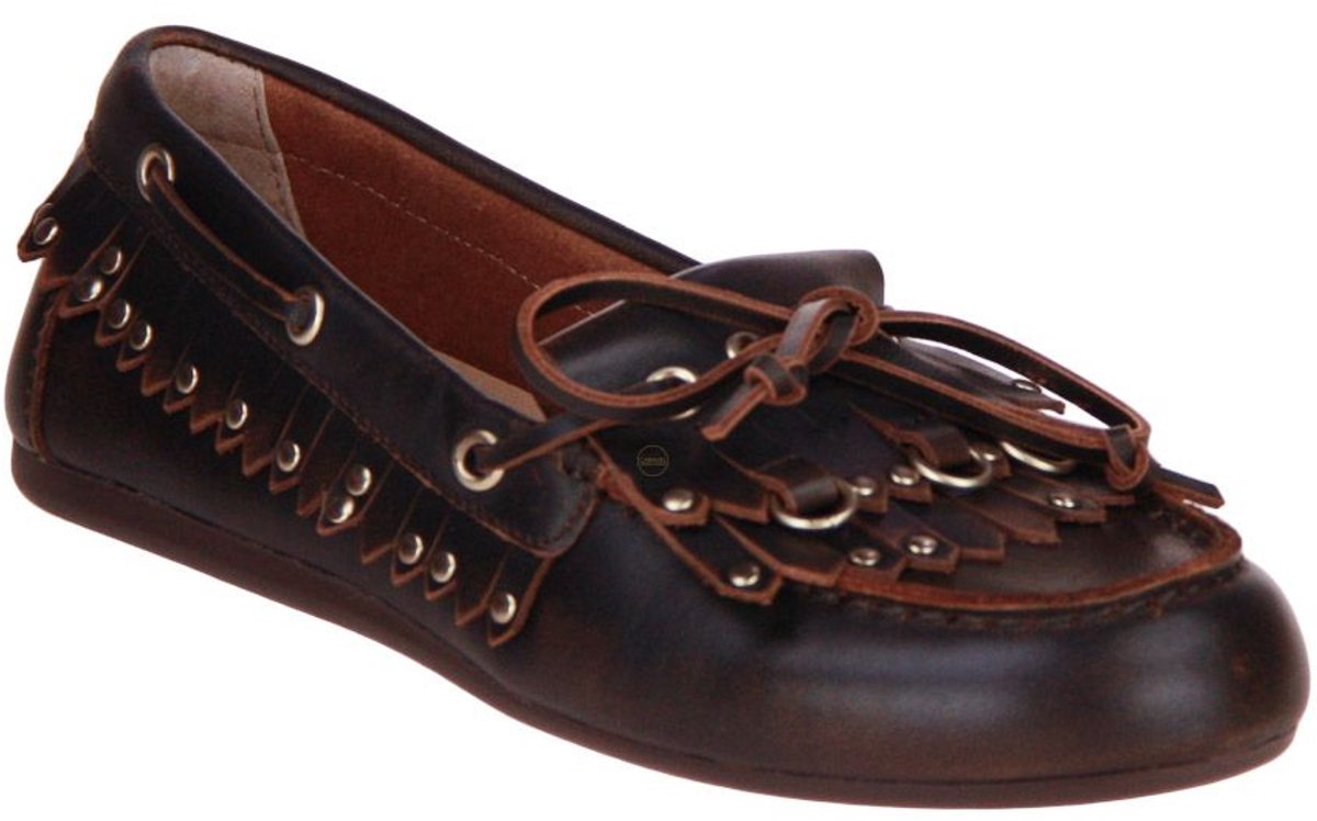 Bibi Lou Aurelie Loafer Mocassins Dames - Instappers - Bruin - Maat 37