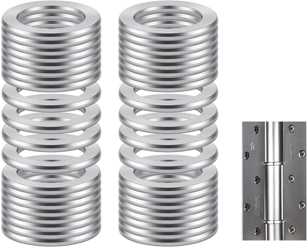 SnelShoppen - Set van 100 M10 Platte Ringen 10mm x 16mm RVS Wasringen Deurscharnier Bevestigingsringen Lichaamsringen RVS Wasringen Set