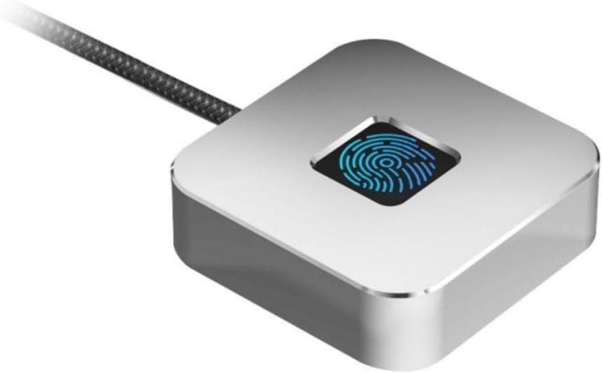 SnelShoppen - USB Vingerafdruklezer voor Windows 10/11, Biometrische Fingerprint Scanner Dongle, 360° Aanraak & Snelle Biometrische Matching, USB Veil