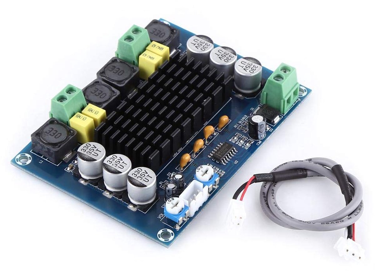 SnelShoppen - Power Amplifier Board DC12-26V 120W + 120W Twee Kanaal Stereo Digitale Versterker voor Audio, Ideaal voor Feest, Camping en Thuisgebruik