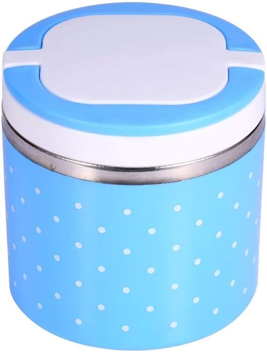 SnelShoppen - Picnic Lunch Box Pot - Draagbare Isolerende Thermos RVS Voedselcontainer - Lekvrij met Handvat - Houdt Eten Warm - 630ml - Ideaal voor C