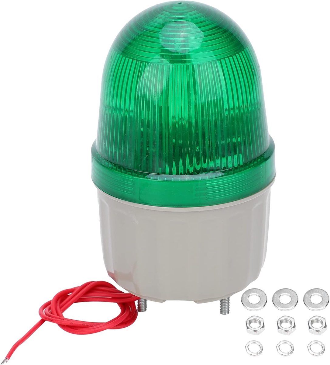 SnelShoppen - LED Stroboscoop Licht 5W 220V AC Waarschuwingslamp Geluid en Verlichting Alarm voor Kantoor Gebouwen, Scholen, Fabrieken, Groen
