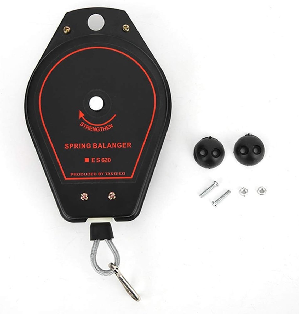 SnelShoppen - Spring Balancer 0.6-2kg Draagbare Retractable Houder Montage Tool voor Werkplaatsverlichting Zwart