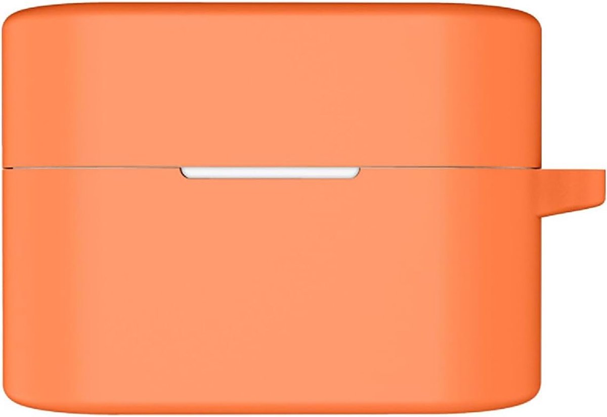 SnelShoppen - Ultra-dunne Silicone Beschermhoes voor Sony WF-1000XM6, Schokbestendig, Krasbestendig, Oranje, Perfect voor Dagelijks Gebruik
