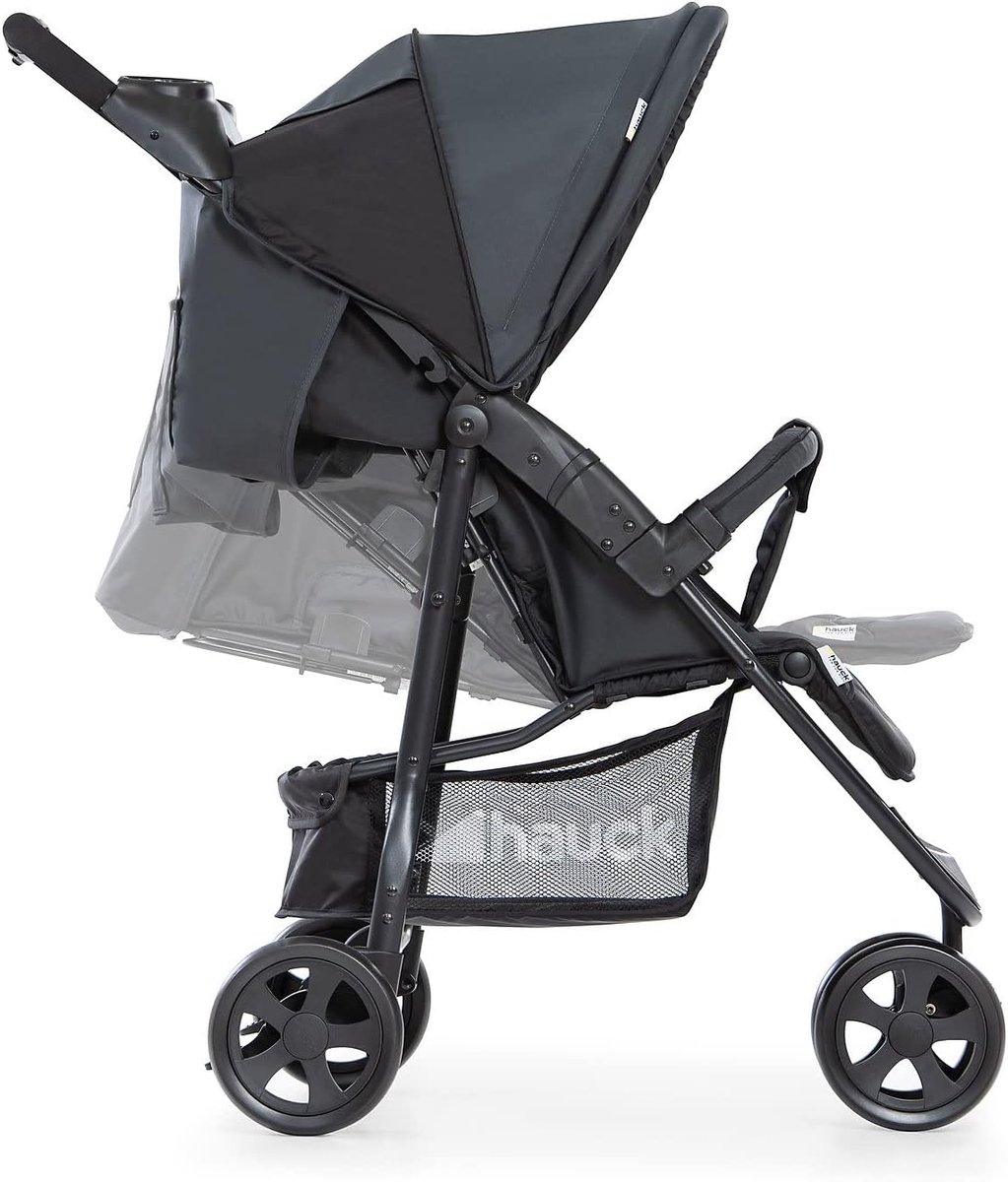 Neo 2 kinderwagen met drie wielen - opvouwbaar met één hand - lichtgewicht - tot 25 kg - grijs - opgevouwen 75 kg - bekerhouder - liggende positie - grote mand Buggy inklapbaar vliegtuig – foto 5