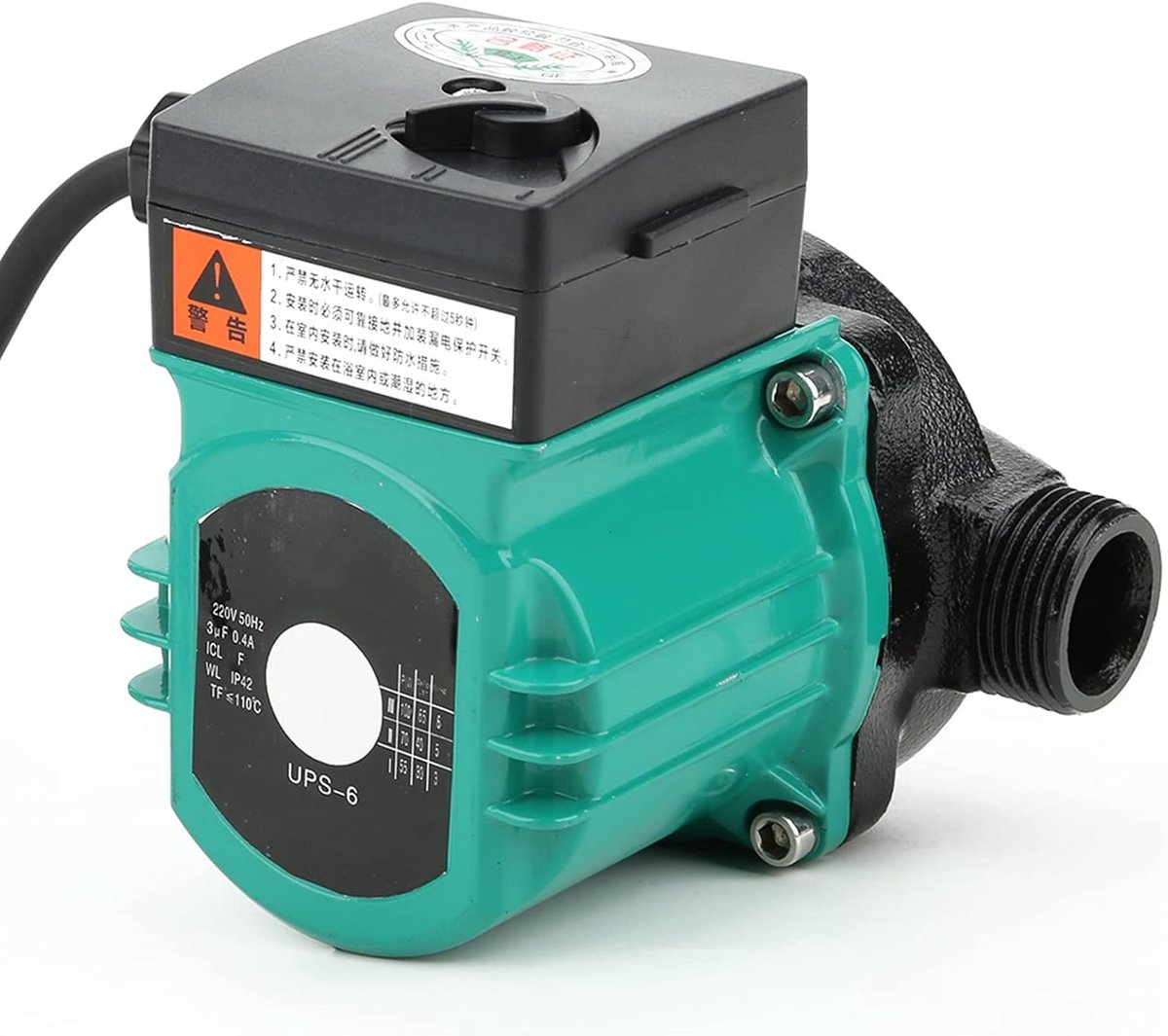 SnelShoppen - Automatische Circulatiepomp voor Thuis met 3/4-inch Afvoerpomp, Stille Koper Draad Motor, Waterpomp voor Tuin en Keuken, Efficiënte en V