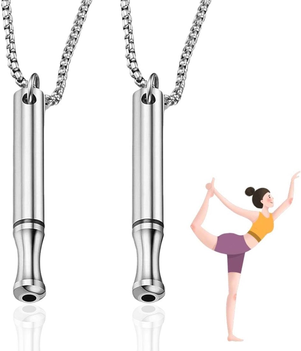 2 breathing chains, smoking cessation tools, anxiety respirator chain, stress relief chains, meditative breathing - ShopVlot