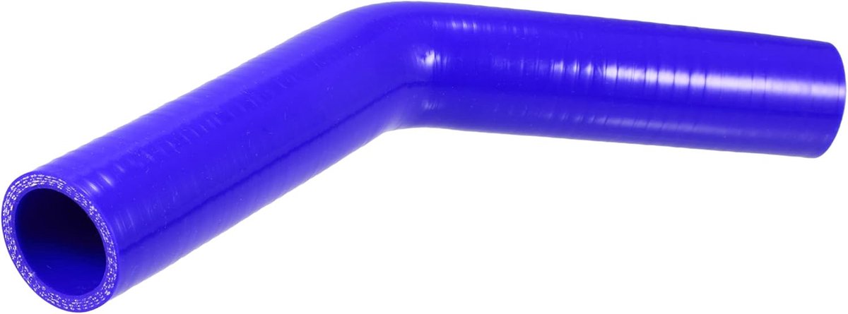 SnelShoppen - Universele 32mm Siliconeslang 45 Graden Koppeling Blauw - Voor Auto Motor Verbindingen - Hoog Temperatuur Weerstand - 150mm Lengte